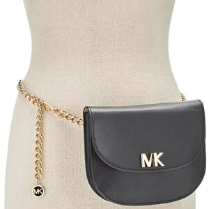 Michael Kors MK Turnlock Chain Fanny Pack